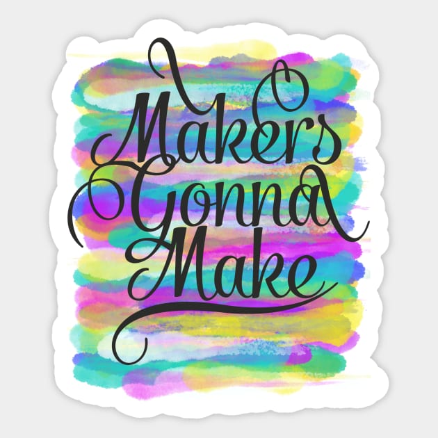 Makers Sticker by Beth Thompson Art